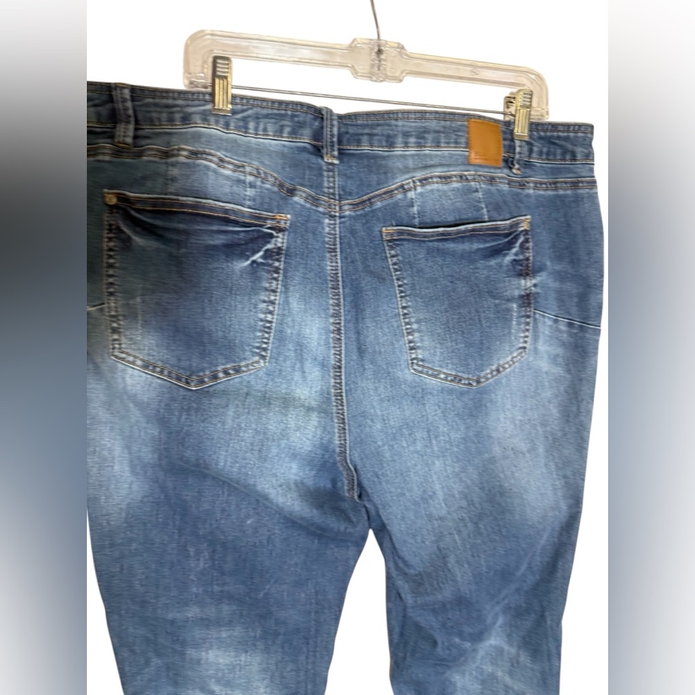 Eloquii Jeans Size 20 Blue High Waist Distressed Skinny‎ Jeans 💙💙💙 - Picture 10 of 13